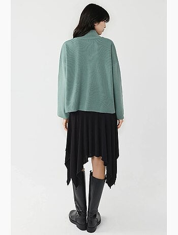 Ma mode pull à col roulé oversize en maille my fashion