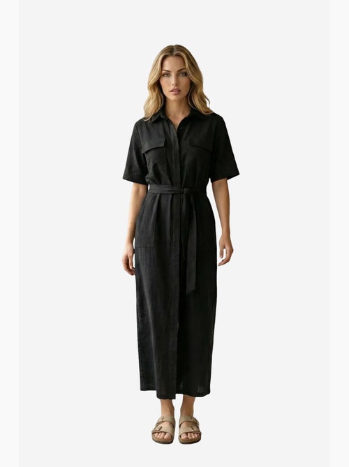 Ma mode robe chemise maxi ceinturée my fashion - Kiabi Ma mode robe chemise maxi ceinturée my fashion - Kiabi