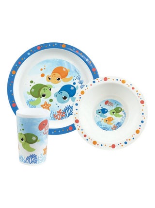 Ma Petite Carapace Ensemble Repas Avec Assiette Plate Pour Enfant