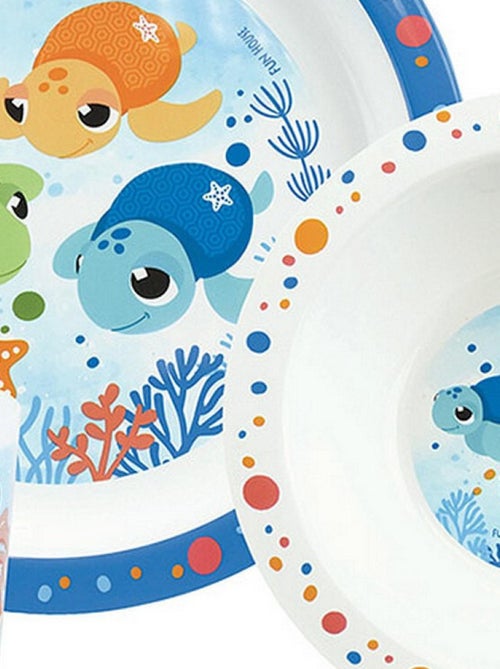 Ma Petite Carapace Ensemble Repas Avec Assiette Plate Pour Enfant - Kiabi