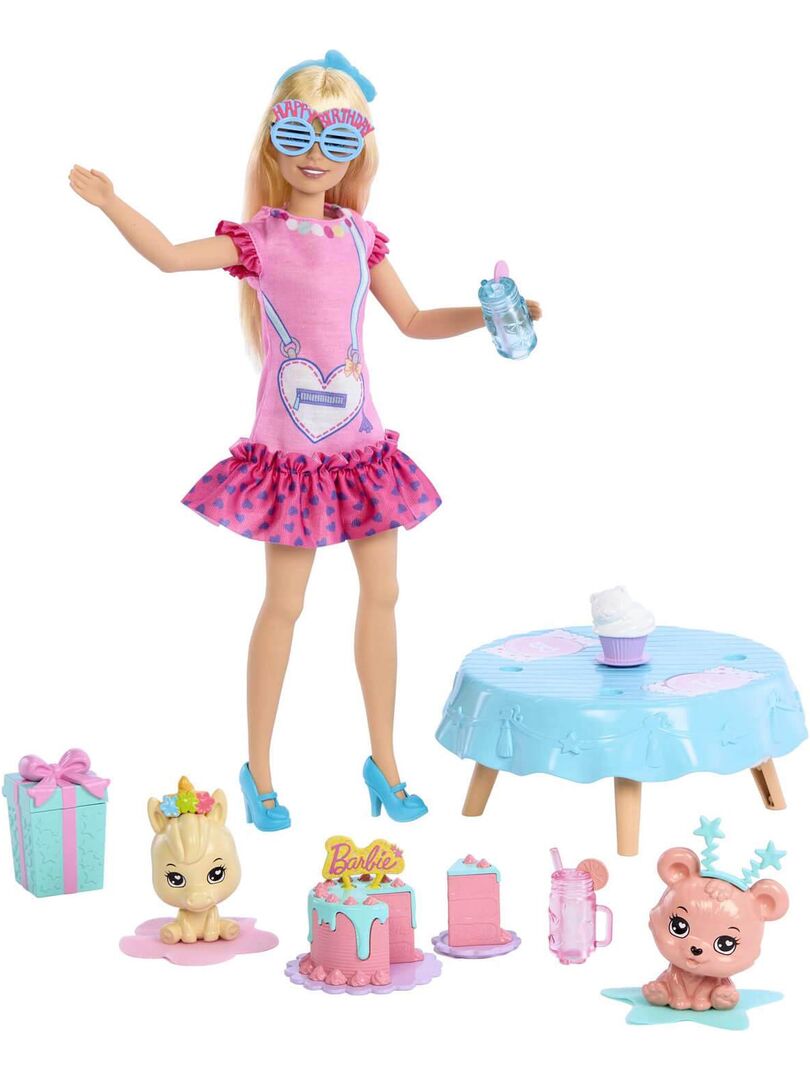 Barbie - Poupée Pour Tout-Petits, Ma Première Barbie Poupée Malibu, 34 Cm,  Blonde Avec Chaton En Peluche, Accessoires, Corps Doux Et Flexible, Jouet