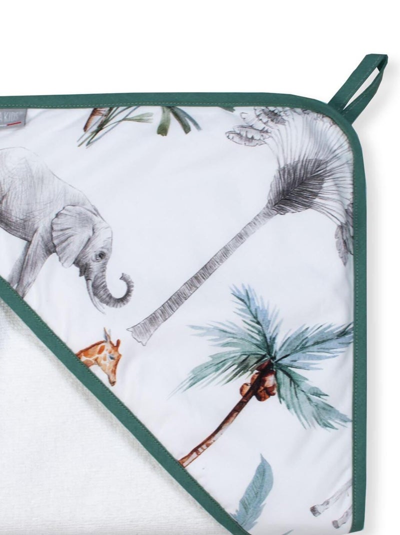 Ma première cape de bain en bambou, Safari SEVIRA KIDS Blanc - Kiabi