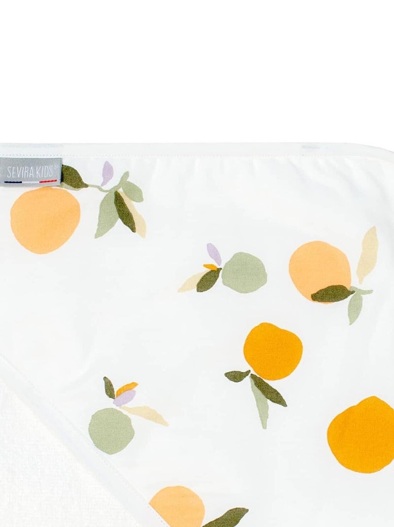 Ma première cape de bain en coton et bambou, Clem SEVIRA KIDS Blanc - Kiabi