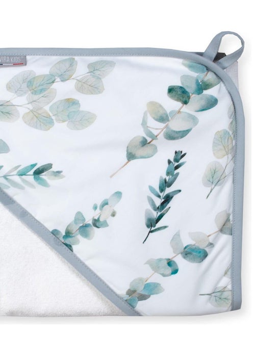Ma première cape de bain en coton et bambou, Eucalyaptus - Kiabi