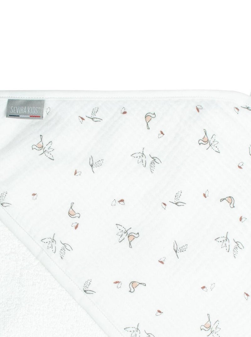 Ma première cape de bain en gaze de coton et bambou, Melody SEVIRA KIDS Blanc - Kiabi