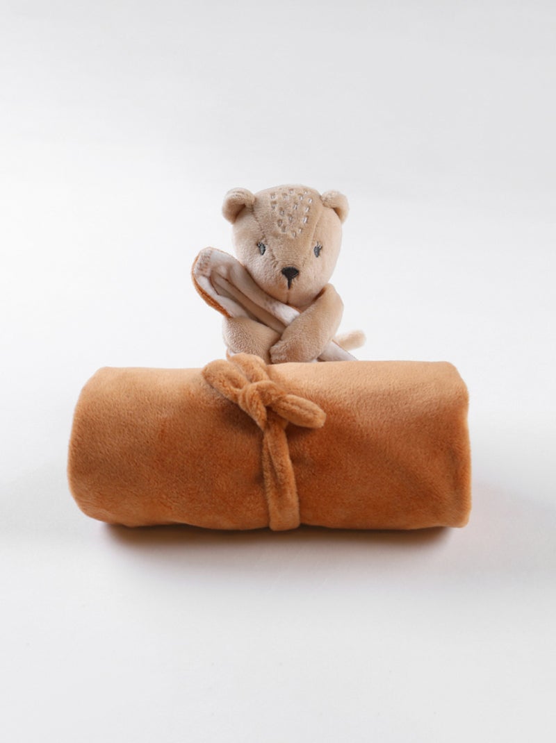Ma première couverture Kendi en Veloudoux Noukie's Beige - Kiabi