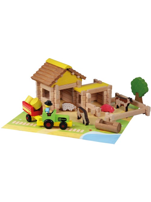 Ma première ferme avec tracteur 80 pièces - Kiabi