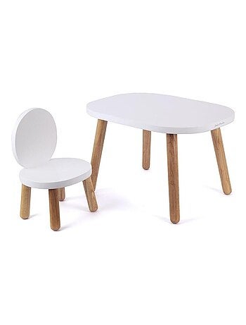 Ma première table Enfant Ovaline Blanc