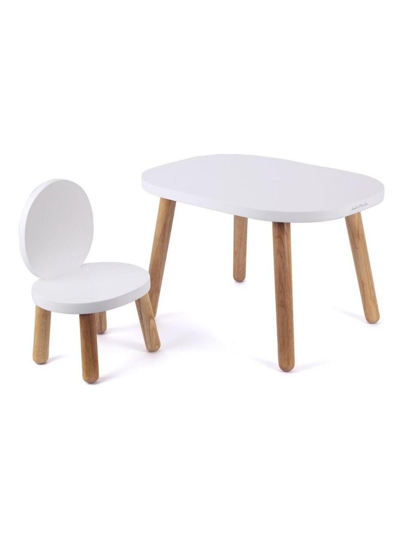 Ma première table Enfant Ovaline Blanc Blanc - Kiabi