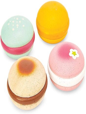 Macarons en bois