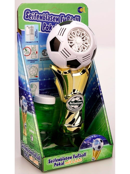 Machine à bulles de savon Coupe de football avec éclairage et liquide à bulles - Kiabi