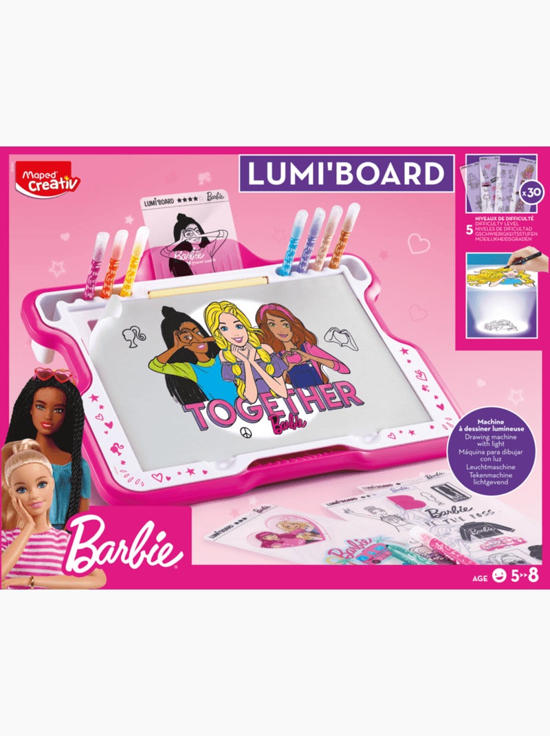 Machine à dessiner lumineuse Barbie N/A - Kiabi