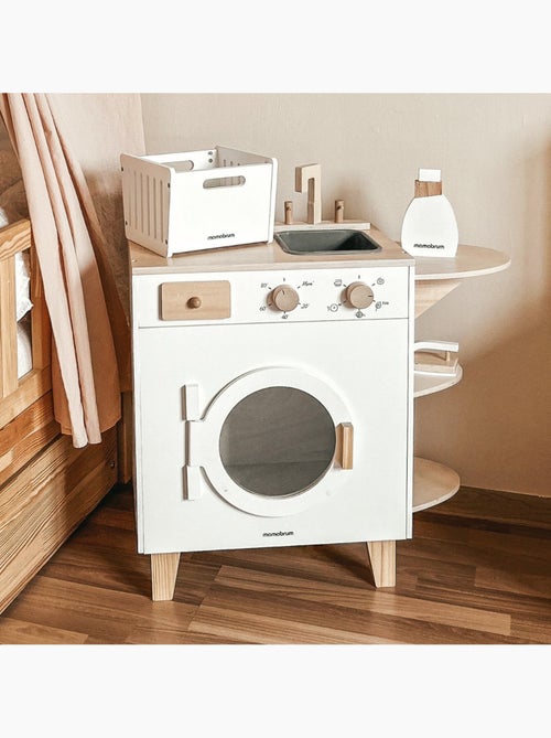Machine a laver bois enfant 65x29cm fer repasser panier jouet mamabrum - Kiabi Machine a laver bois enfant 65x29cm fer repasser panier jouet mamabrum - Kiabi