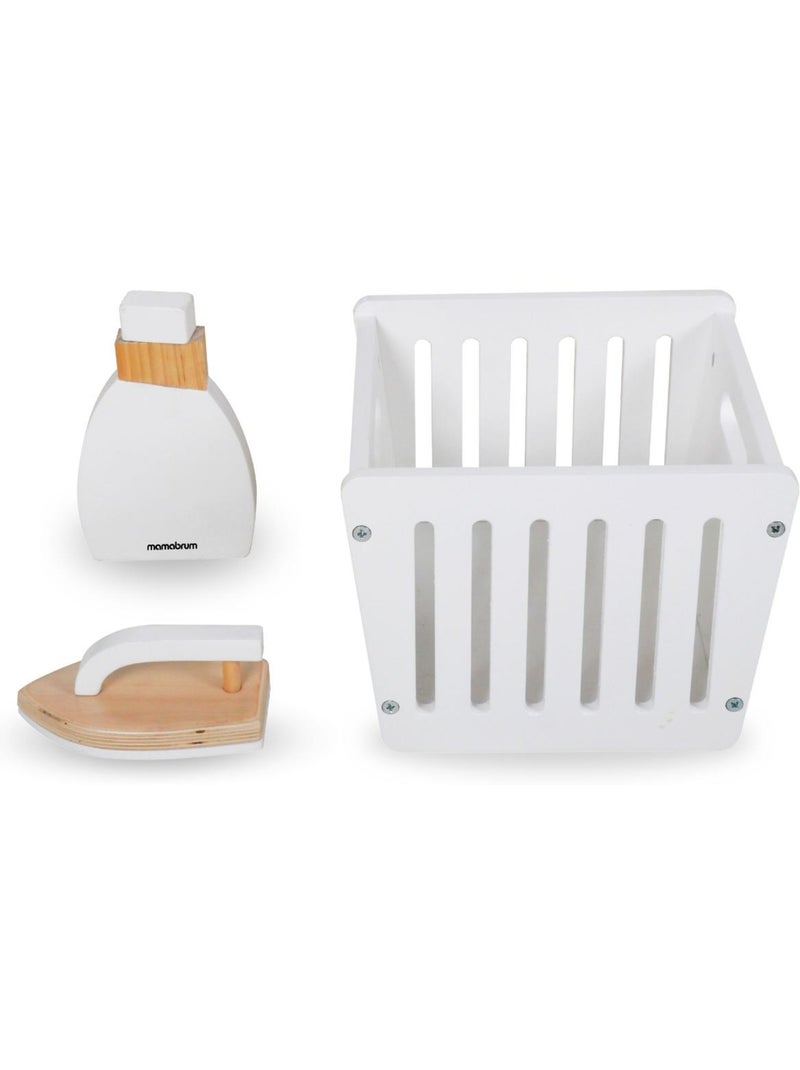 Machine a laver bois enfant 65x29cm fer repasser panier jouet mamabrum N/A - Kiabi