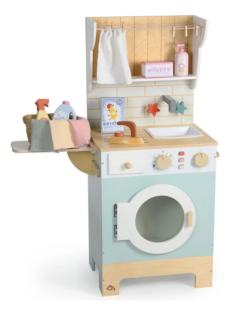 Machine à laver en bois Bleu - Kiabi