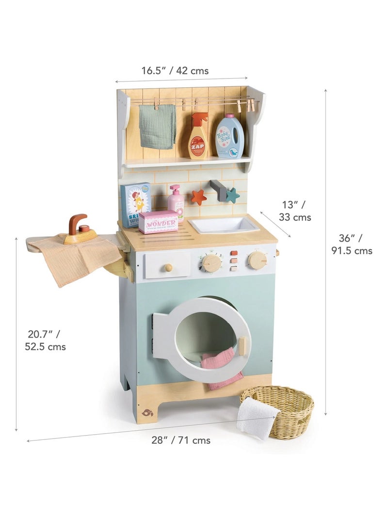 Machine à laver en bois Bleu - Kiabi