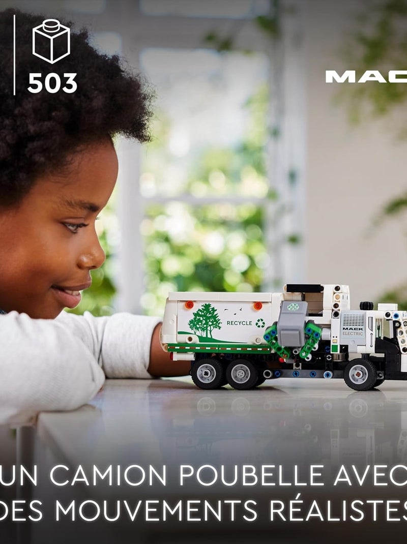 Mack® LR Electric Camion poubelle Blanc - Kiabi