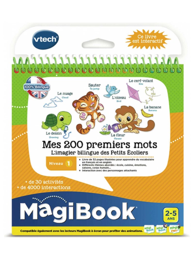 MagiBook Mes 200 Premiers Mots Français/Anglais Recharge 'Vtech' N/A - Kiabi