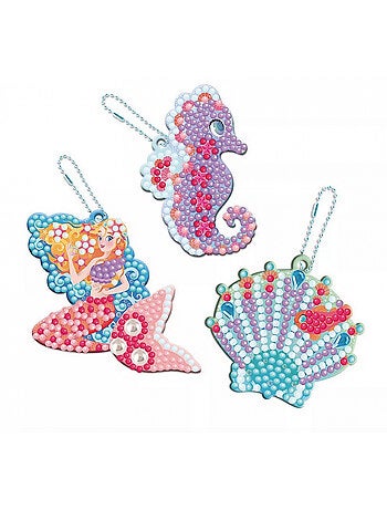 Magic ocean - 3 porte clefs a diamanter
