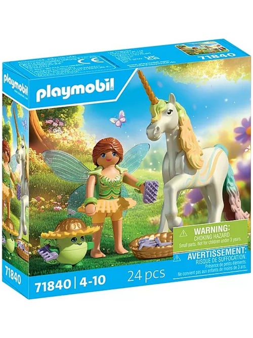 Magic Unicorns Licorne Fleur d'arc-en-ciel avec fée - Kiabi