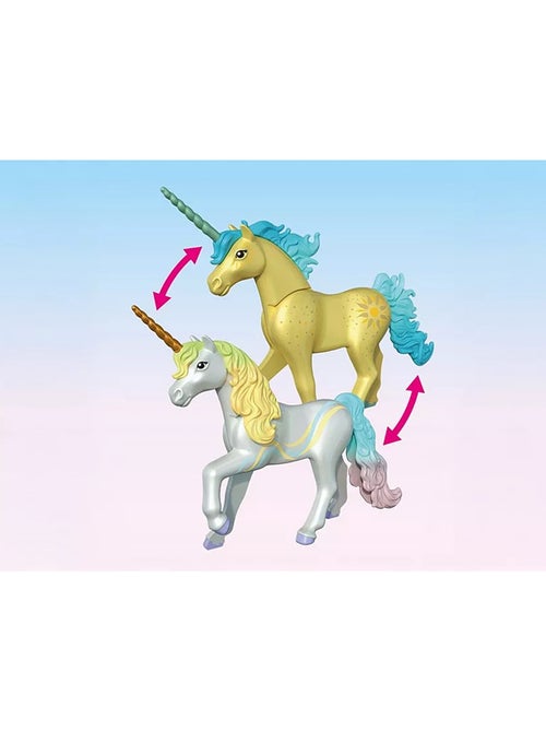 Magic Unicorns Licorne Fleur d'arc-en-ciel avec fée - Kiabi