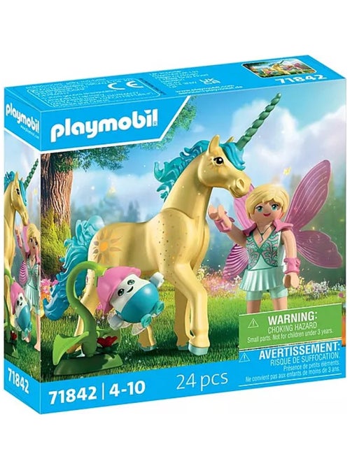 Magic Unicorns Licorne Fleur de soleil avec fée - Kiabi