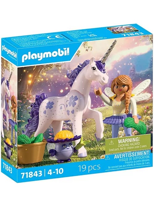 Magic Unicorns Licorne Lavande porte-bonheur avec fée - Kiabi