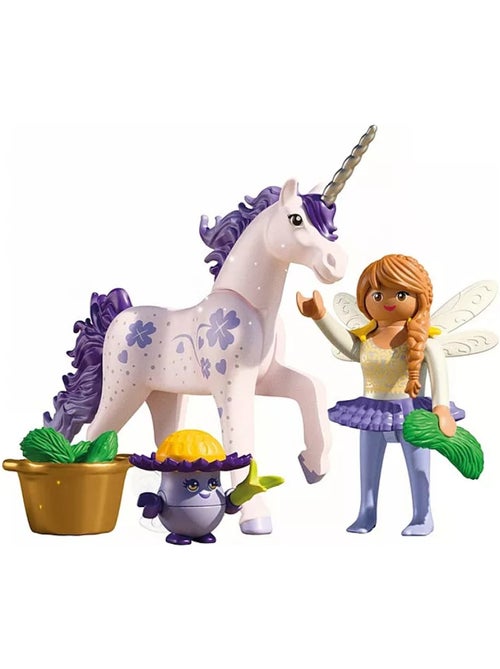 Magic Unicorns Licorne Lavande porte-bonheur avec fée - Kiabi
