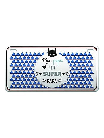 Magnet Mon Papa c'est Super Papa en Métal
