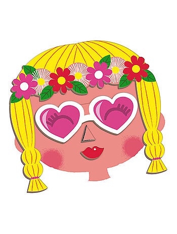 Magnéti'book Crazy Faces fille