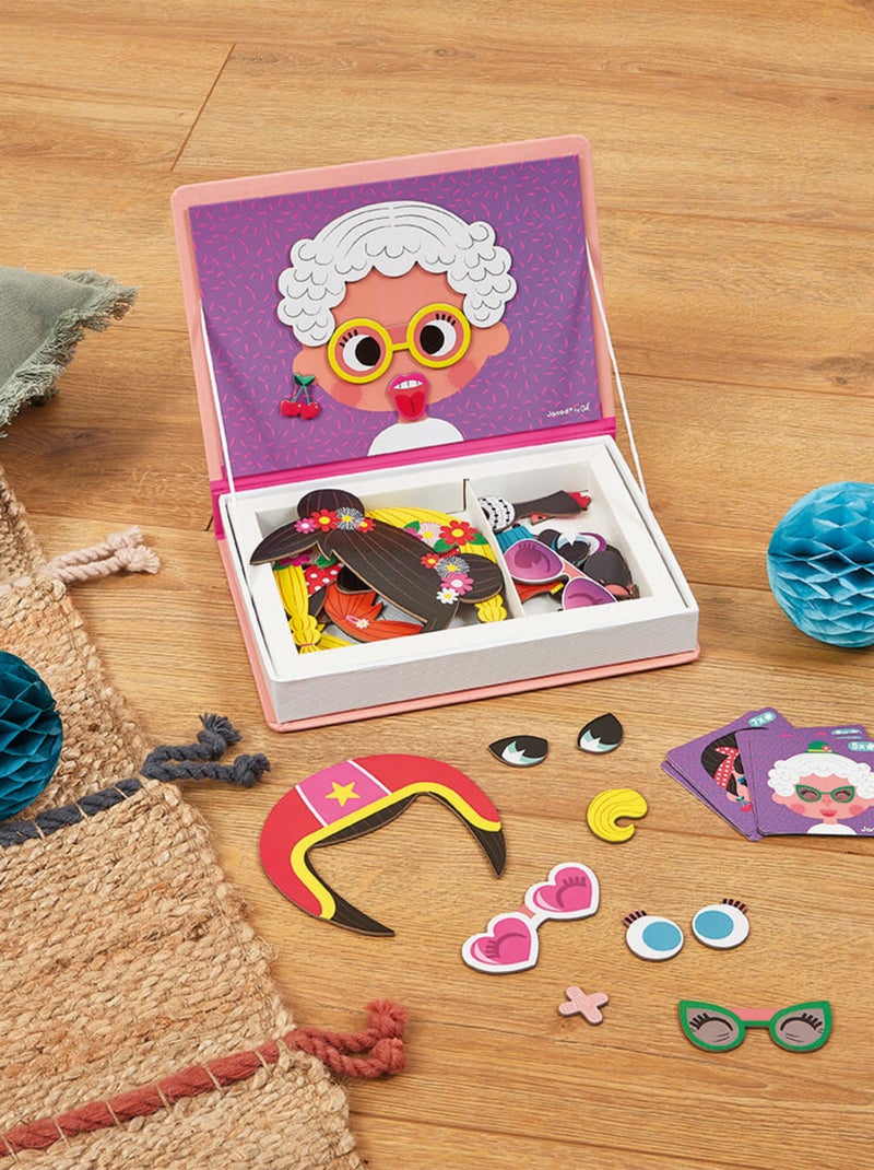 Magnéti'book Crazy Faces fille Rose - Kiabi