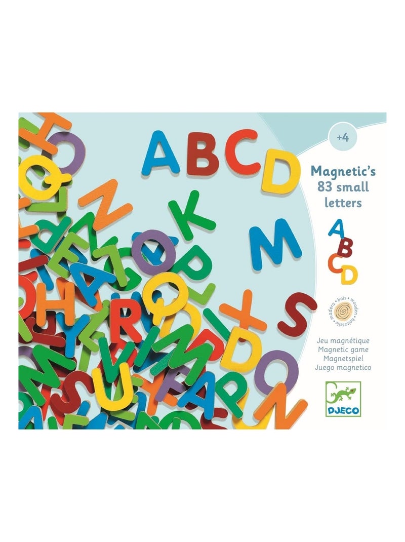 Magnétiques bois - 83 small letters Multicolore - Kiabi