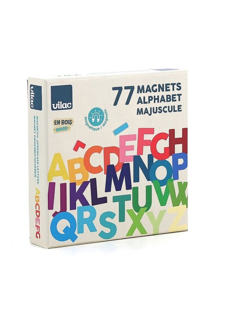 Magnets alphabet majuscule 77 pcs Beige - Kiabi