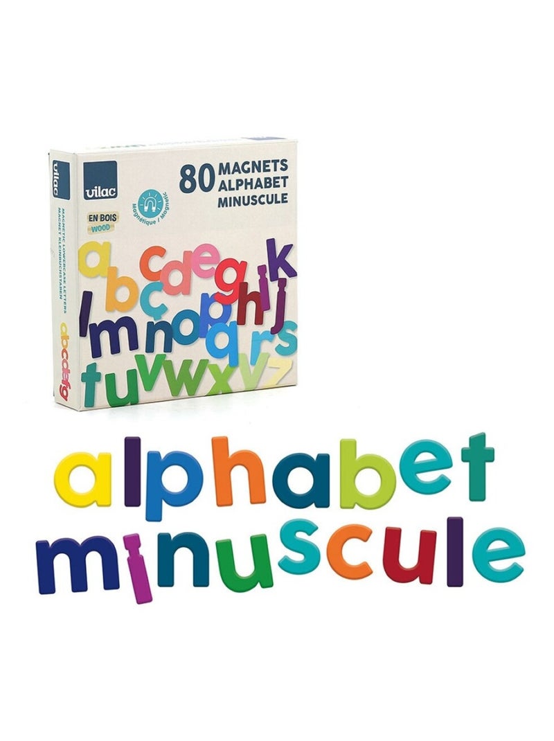 Magnets alphabet minuscule 80 pcs Beige - Kiabi