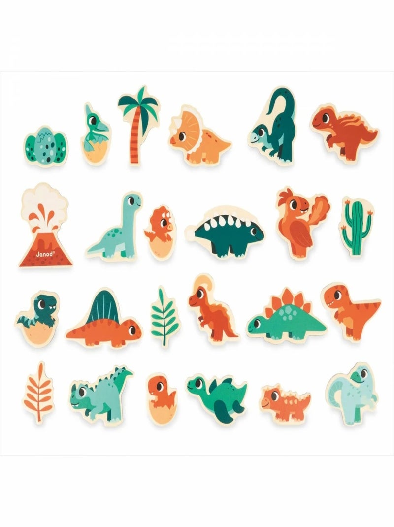 Magnets Dino 24 pièces N/A - Kiabi