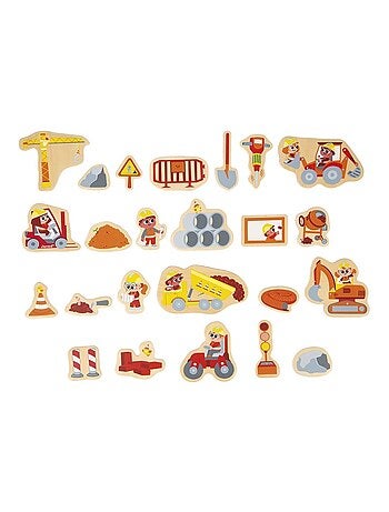 Magnets engins de chantier 24 pièces