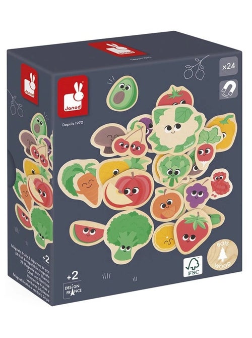 Magnets Fruits et Légumes 24 pièces - Kiabi