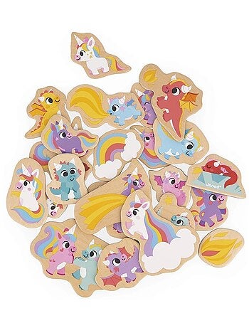 Magnets Licornes et Dragons 24 pièces