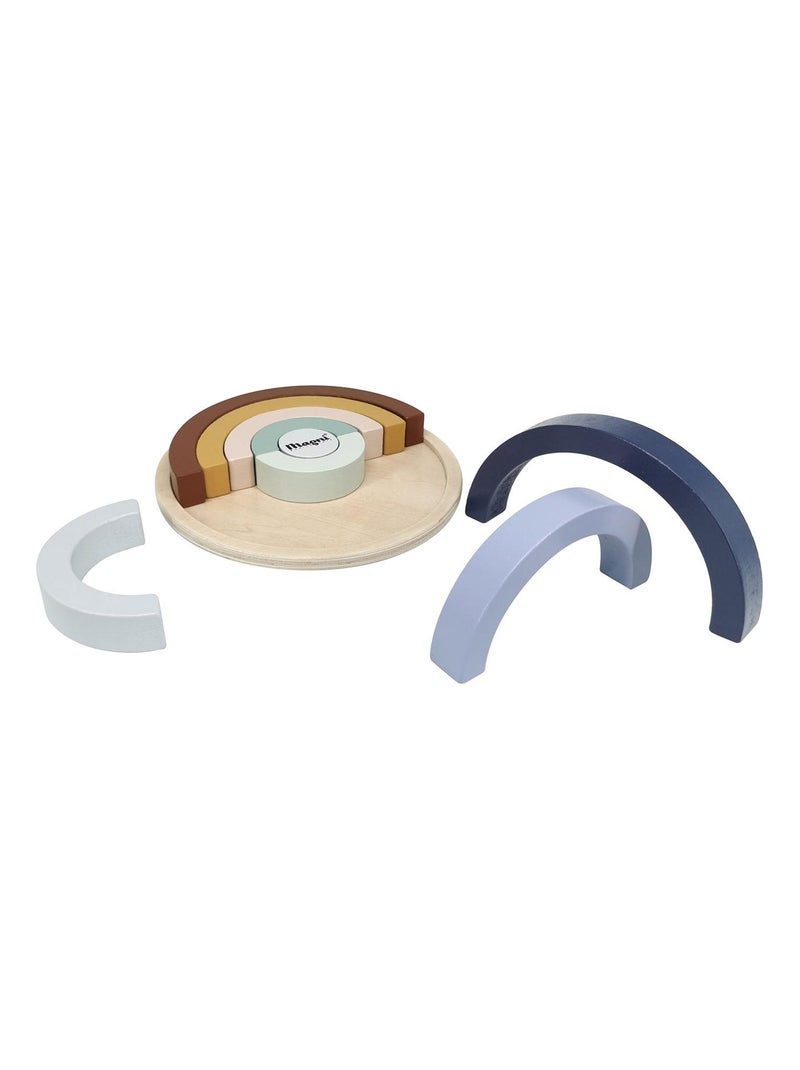 Magni | Jouet en bois - Puzzle Arc en ciel Multicolore - Kiabi