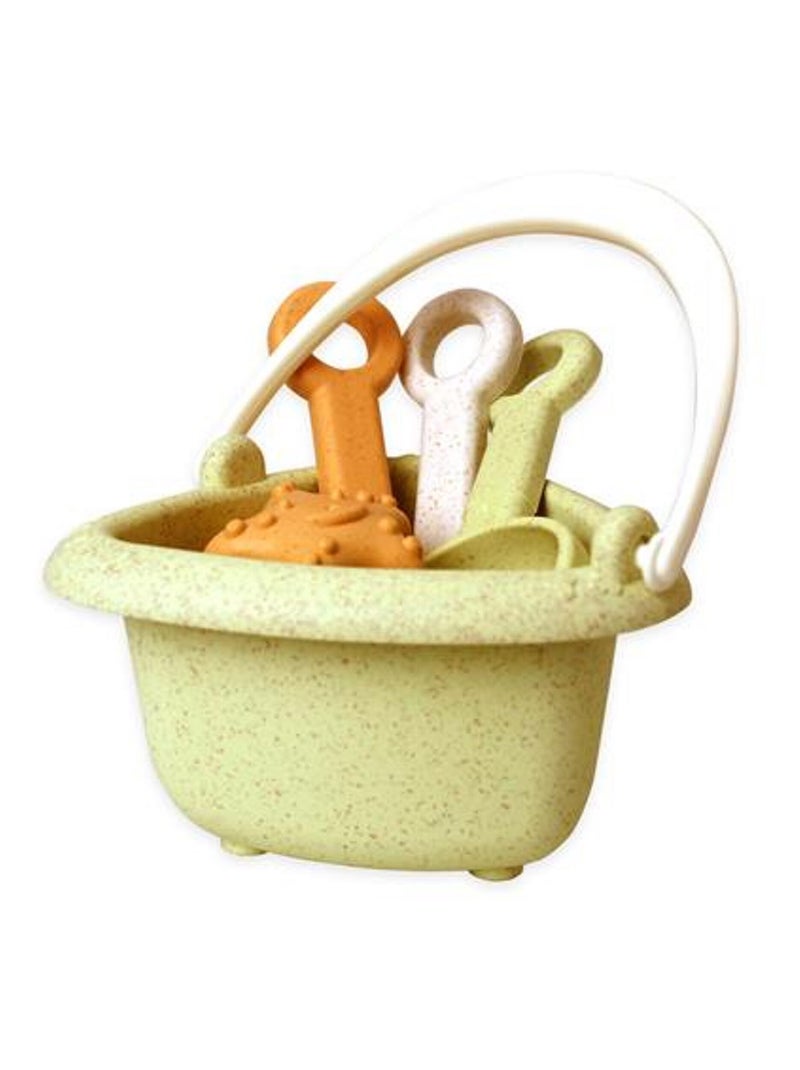 Magni | Mini set de plage & jardin - 7 Pièces en Paille de Blé Multicolore - Kiabi