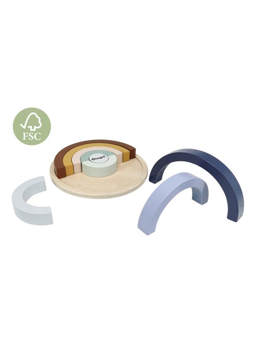 Magni|Jouet en bois - Puzzle Arc en ciel - Kiabi
