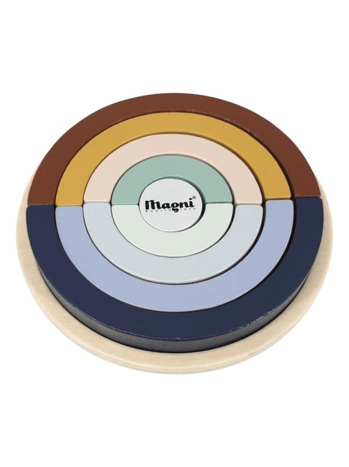 Magni|Jouet en bois - Puzzle Arc en ciel - Kiabi