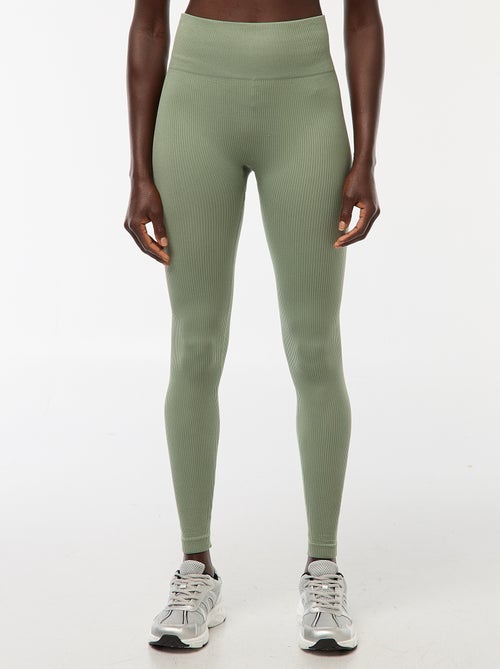 Maille stretch côtelée sans couture - Kiabi