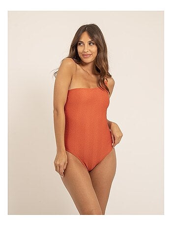 Maillot 1 pièce col asymétrique GEMMA