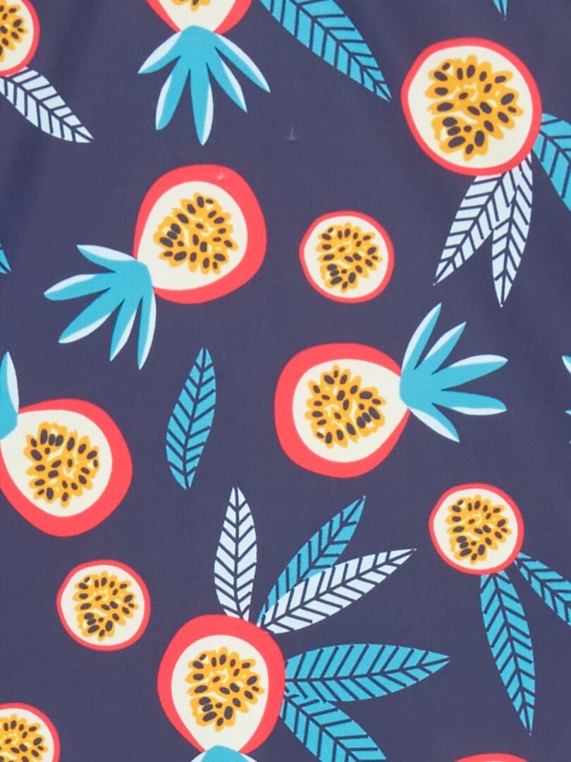 Maillot 1 pièce imprimé Bleu - Kiabi