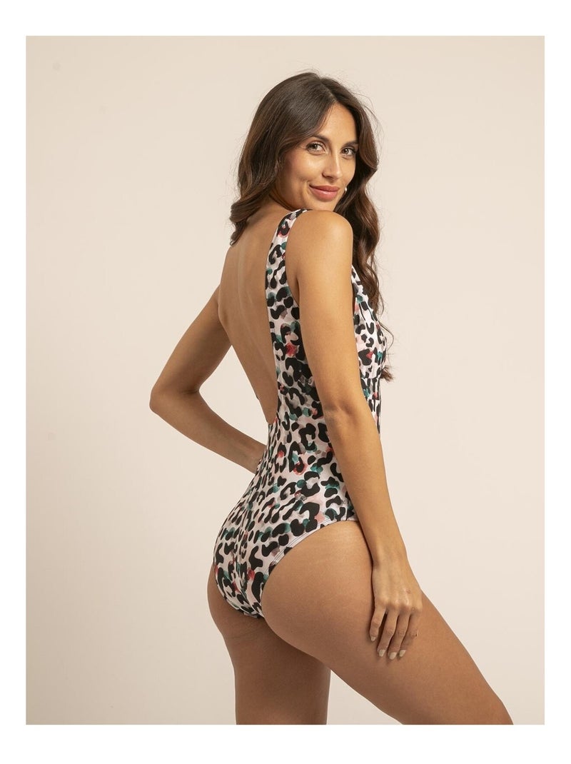 Maillot 1 pièce motifs GABY Noir - Kiabi