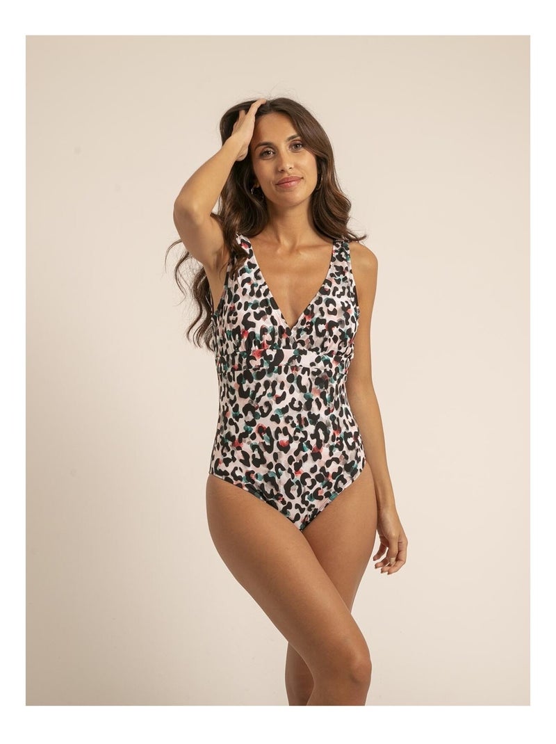 Maillot 1 pièce motifs GABY Noir - Kiabi