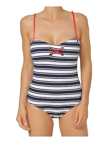 Maillot 1 pièce Navy stripes