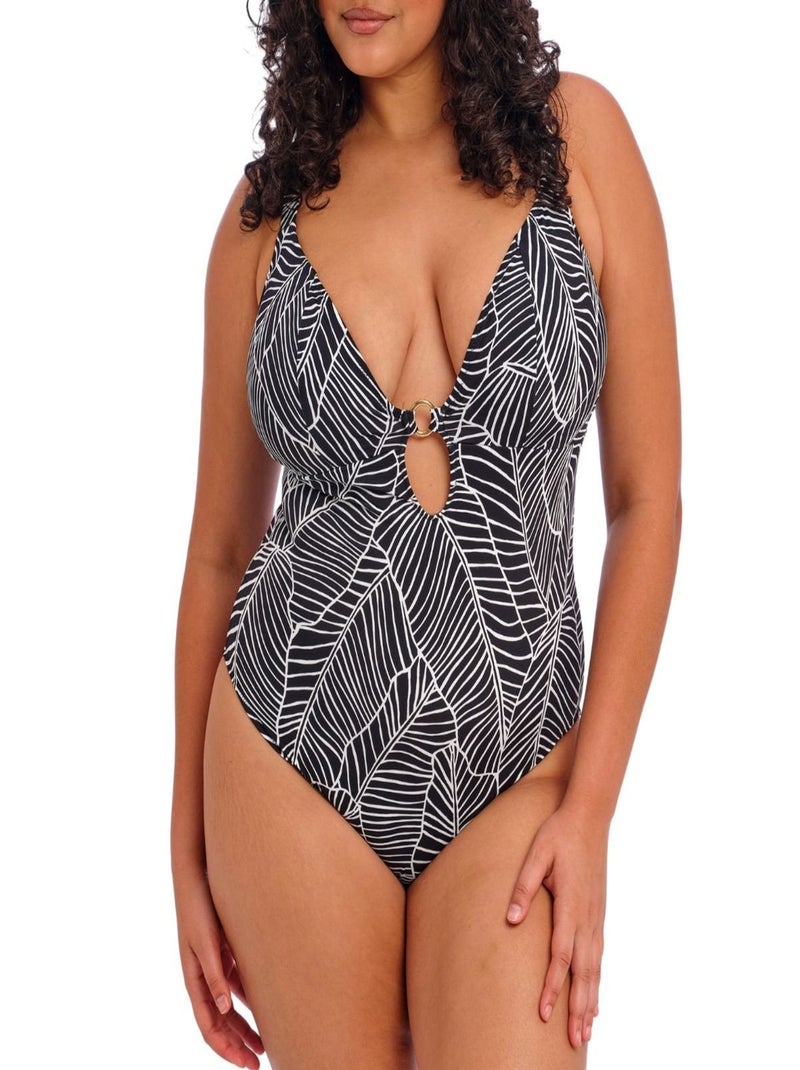 Maillot 1 pièce sans armatures Kata Beach Noir - Kiabi