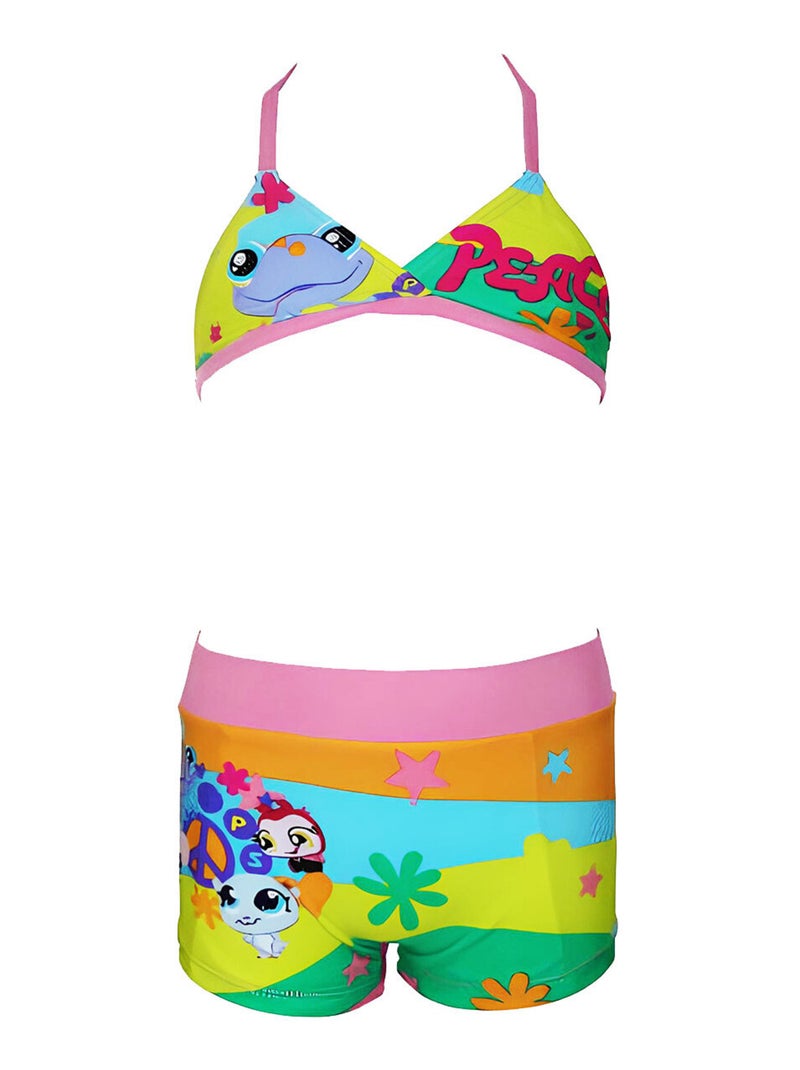 Maillot 2 pièces Bariolé Littlest Petshop Multicolore - Kiabi